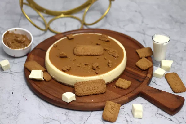 Lotus Baked Cheesecake – A Heavenly Fusion of Creamy & Lotus Biscuit- The Cake Expert, Dubai, Sharjah, UAE